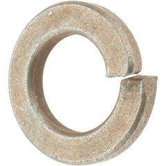 Value Collection - 9/16", 0.141" Thick Split Lock Washer - AISI 4037 Alloy Steel, Zinc Yellow Dichromate Finish, 0.564" Min ID, 0.574" Max ID, 0.965" Max OD - Apex Tool & Supply
