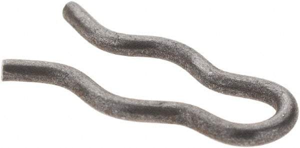 Value Collection - 7/64" Groove, 5/8" Long, Plain Spring Steel Hair Pin Clip - 3/16" Clip Diam, 0.047" Shaft Diam, Grade 2 - Apex Tool & Supply