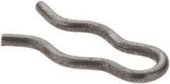 Value Collection - 7/64" Groove, 5/8" Long, Plain Spring Steel Hair Pin Clip - 3/16" Clip Diam, 0.047" Shaft Diam, Grade 2 - Apex Tool & Supply