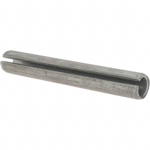 Value Collection - 7/16" Diam x 3" Long Slotted Spring Pin - Grade 1070-1090 Alloy Steel, Black Oxide Finish - Apex Tool & Supply