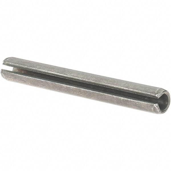 Value Collection - 7/32" Diam x 1-3/4" Long Slotted Spring Pin - Grade 1070-1090 Alloy Steel, Uncoated - Apex Tool & Supply