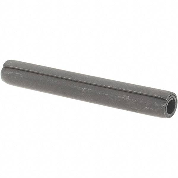 Value Collection - 7/32" Diam x 1-3/4" Long Coiled Spring Pin - Grade 1070-1090 Alloy Steel, Black Oxide Finish - Apex Tool & Supply