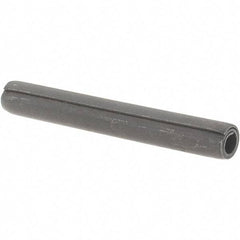 Value Collection - 7/32" Diam x 1-3/4" Long Coiled Spring Pin - Grade 1070-1090 Alloy Steel, Black Oxide Finish - Apex Tool & Supply