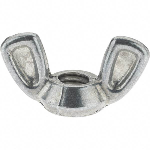 Value Collection - 5/16-18 UNC, Zinc Plated, Alloy Steel Type 1 Wing Nut - 1-7/32" Wing Span, 5/8" Wing Span - Apex Tool & Supply