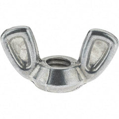 Value Collection - 5/16-18 UNC, Zinc Plated, Alloy Steel Type 1 Wing Nut - 1-7/32" Wing Span, 5/8" Wing Span - Apex Tool & Supply
