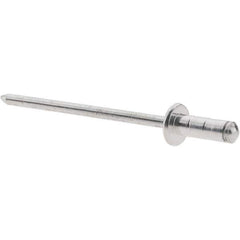 Value Collection - Dome Head Aluminum Multi Grip Blind Rivet - Steel Mandrel, 0.039" to 0.189" Grip, 0.328" Length Under Head, 1/8" Body Diam - Apex Tool & Supply
