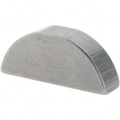 Value Collection - #707 Standard Woodruff Key - 7/8" Long x 7/32" Wide, Steel - Apex Tool & Supply