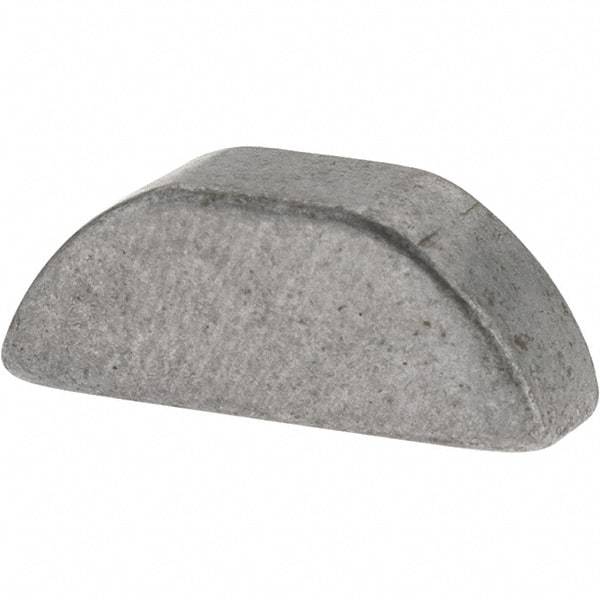 Value Collection - #605 Standard Woodruff Key - 5/8" Long x 3/16" Wide, Steel - Apex Tool & Supply