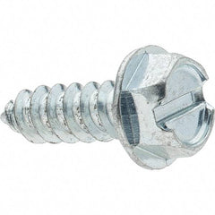 Value Collection - 5/16" Hex Washer Head Slotted Sheet Metal Screw - Steel, 1" Length Under Head, Grade 2 - Apex Tool & Supply