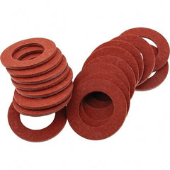 Value Collection - Vulcanized Fibre Standard Flat Washer - 0.5938" ID x 1" OD, 0.062" Thick, Plain Finish - Apex Tool & Supply