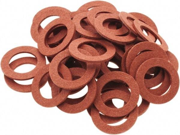 Value Collection - Vulcanized Fibre Standard Flat Washer - 0.312" ID x 1/2" OD, 0.031" Thick, Plain Finish - Apex Tool & Supply