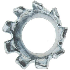 Value Collection - #6 Screw, Steel Countersunk External Tooth Lock Washer - Zinc-Plated, Grade 2 - Apex Tool & Supply