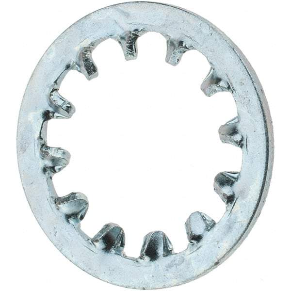 Value Collection - 1/2" Screw, Steel Internal Tooth Lock Washer - Zinc-Plated, Grade 2 - Apex Tool & Supply
