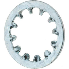 Value Collection - 1/2" Screw, Steel Internal Tooth Lock Washer - Zinc-Plated, Grade 2 - Apex Tool & Supply
