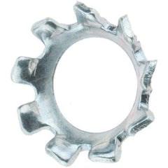 Value Collection - #10 Screw, Steel Countersunk External Tooth Lock Washer - Zinc-Plated, Grade 2 - Apex Tool & Supply