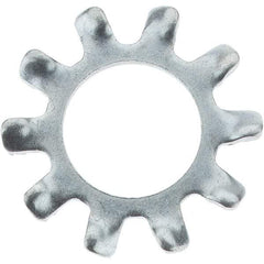 Value Collection - 1/4" Screw, Steel External Tooth Lock Washer - Zinc-Plated, Grade 2 - Apex Tool & Supply