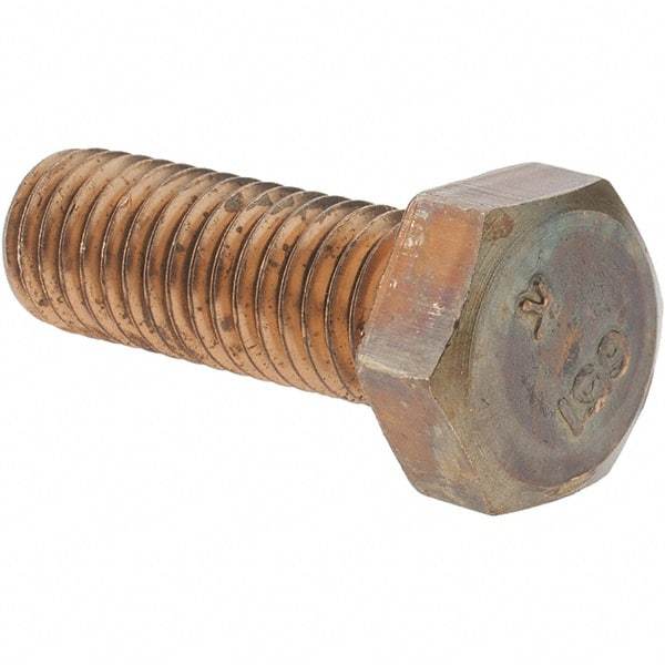 Value Collection - 1/2-13 UNC, 1-1/2" Length Under Head Hex Head Cap Screw - Silicon Bronze, 3/4" Hex - Apex Tool & Supply