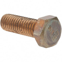 Value Collection - 1/2-13 UNC, 1-1/2" Length Under Head Hex Head Cap Screw - Silicon Bronze, 3/4" Hex - Apex Tool & Supply