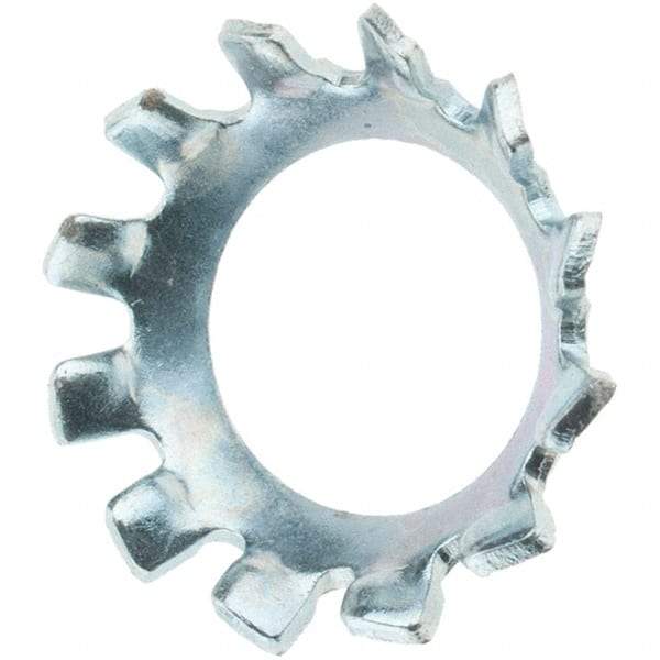 Value Collection - 1/4" Screw, Steel Countersunk External Tooth Lock Washer - Zinc-Plated, Grade 2 - Apex Tool & Supply