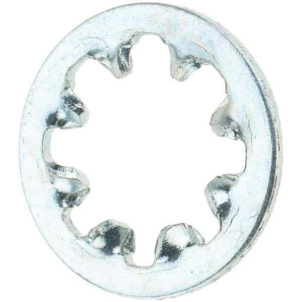 Value Collection - #8 Screw, Steel Internal Tooth Lock Washer - Zinc-Plated, Grade 2 - Apex Tool & Supply