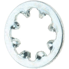 Value Collection - #8 Screw, Steel Internal Tooth Lock Washer - Zinc-Plated, Grade 2 - Apex Tool & Supply
