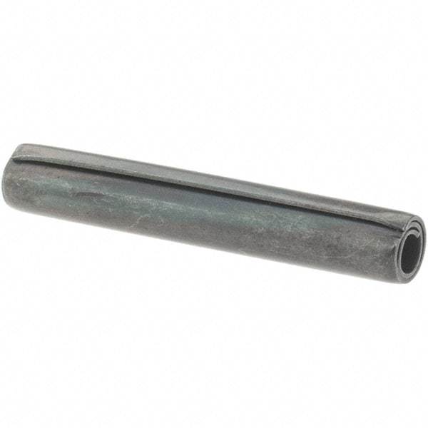 Value Collection - 5/32" Diam x 1" Long Coiled Spring Pin - Grade 1070-1090 Alloy Steel, Black Oxide Finish - Apex Tool & Supply