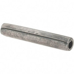 Value Collection - 7/32" Diam x 1-3/8" Long Coiled Spring Pin - Grade 1070-1090 Alloy Steel, Uncoated - Apex Tool & Supply
