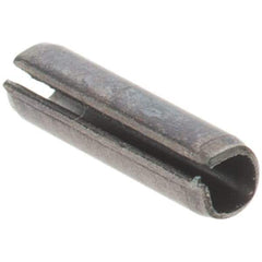 Value Collection - 1/16" Diam x 1/4" Long Slotted Spring Pin - Grade 1070-1090 Alloy Steel, Black Oxide Finish - Apex Tool & Supply