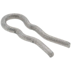 Value Collection - 3/32" Groove, 23/64" Long, Plain Spring Steel Hair Pin Clip - 1/16" Clip Diam, 0.026" Shaft Diam, Grade 2 - Apex Tool & Supply