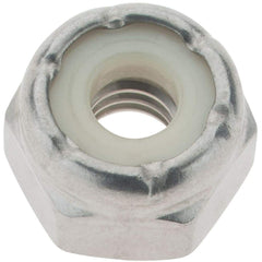 Value Collection - #12-24 UNC 18-8 Hex Lock Nut with Nylon Insert - 9/32" High - Apex Tool & Supply