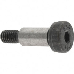 Value Collection - 8mm Shoulder Diam x 16mm Shoulder Length, M6x1 Metric Coarse, Hex Socket Shoulder Screw - 12.9 Alloy Steel, Uncoated, 5.32 to 5.5mm Head Height x 12.73 to 13mm Head Diam - Apex Tool & Supply