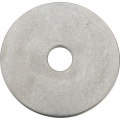 Value Collection - 3/8" Screw, Grade 18-8 Stainless Steel Fender Flat Washer - 25/64" ID x 2" OD - Apex Tool & Supply