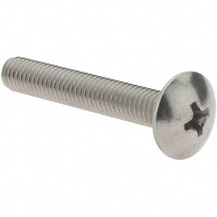 Value Collection - #10-32 UNF, 1-1/4" Length Under Head Phillips Drive Machine Screw - Truss Head, Grade 18-8 Stainless Steel, Uncoated, Without Washer - Apex Tool & Supply