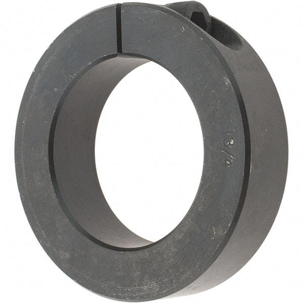 Value Collection - 1-3/4" Bore, Steel, One Piece Clamp Collar - 2-3/4" Outside Diam, 11/16" Wide - Apex Tool & Supply