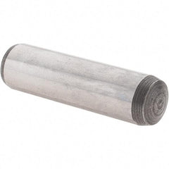 Value Collection - 10mm Diam x 36mm Pin Length Alloy Steel Dowel Pin - 1 Rounded & 1 Threaded End - Apex Tool & Supply