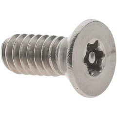 Value Collection - #10-24 UNC Pin In Torx Drive, Flat Screw - Grade 18-8 Stainless Steel, Uncoated, 1/2" OAL - Apex Tool & Supply