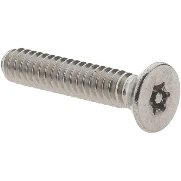 Value Collection - #10-24 UNC Pin In Torx Drive, Flat Screw - Grade 18-8 Stainless Steel, Uncoated, 1" OAL - Apex Tool & Supply