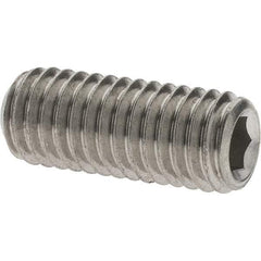 Value Collection - M8x1.25 Metric Coarse, 20mm OAL, Cup Point Set Screw - Grade 316 & Austenitic A4 Stainless Steel, 4mm Key - Apex Tool & Supply