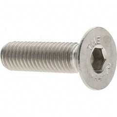 Value Collection - M8x1.25 Metric Coarse Hex Socket Drive, 90° Flat Screw - Grade 316 & Austenitic A4 Stainless Steel, Partially Threaded, 30mm OAL - Apex Tool & Supply