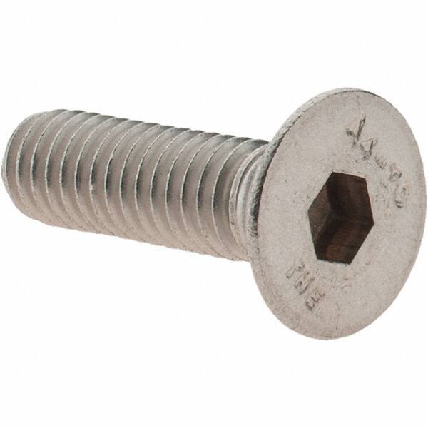 Value Collection - M6x1.00 Metric Coarse Hex Socket Drive, 90° Flat Screw - Grade 316 & Austenitic A4 Stainless Steel, Partially Threaded, 20mm OAL - Apex Tool & Supply