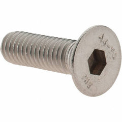 Value Collection - M6x1.00 Metric Coarse Hex Socket Drive, 90° Flat Screw - Grade 316 & Austenitic A4 Stainless Steel, Partially Threaded, 20mm OAL - Apex Tool & Supply