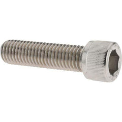 Value Collection - M12x1.75 Metric Coarse Hex Socket Drive, Socket Cap Screw - Grade 316 & Austenitic A4 Stainless Steel, Uncoated, Partially Threaded, 45mm Length Under Head - Apex Tool & Supply