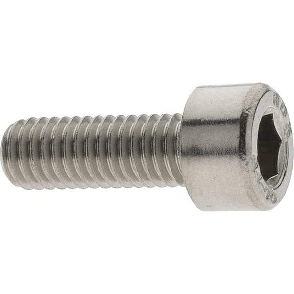 Value Collection - M5x0.80 Metric Coarse Hex Socket Drive, Socket Cap Screw - Grade 316 & Austenitic A4 Stainless Steel, Uncoated, Fully Threaded, 14mm Length Under Head - Apex Tool & Supply