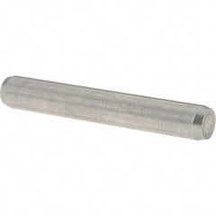 Value Collection - 6mm Diam x 40mm Pin Length 416 Stainless Steel Precision Dowel Pin - C 52-62 Hardness, 1 Beveled & 1 Rounded End - Apex Tool & Supply