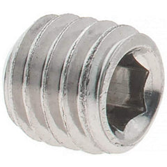 Value Collection - M5x0.80 Metric Coarse, 5mm OAL, Cup Point Set Screw - Grade 18-8 & Austenitic A2 Stainless Steel, 2.5mm Key - Apex Tool & Supply