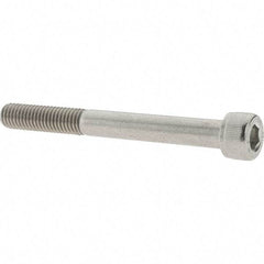 Value Collection - M8x1.25 Metric Coarse Hex Socket Drive, Socket Cap Screw - Grade 18-8 & Austenitic A2 Stainless Steel, Uncoated, Partially Threaded, 75mm Length Under Head - Apex Tool & Supply