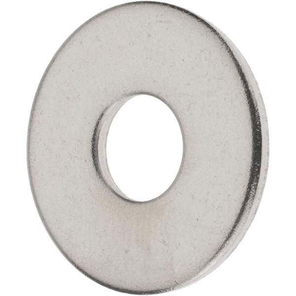 Value Collection - M10 Screw, Grade 18-8 Stainless Steel Fender Flat Washer - 10.5mm ID x 30mm OD, Plain Finish - Apex Tool & Supply
