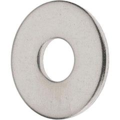 Value Collection - M10 Screw, Grade 18-8 Stainless Steel Fender Flat Washer - 10.5mm ID x 30mm OD, Plain Finish - Apex Tool & Supply