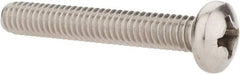 Value Collection - #12-24 UNC, 1-1/2" Length Under Head Phillips Drive Machine Screw - Pan Head, Grade 18-8 Stainless Steel, Uncoated, Without Washer - Apex Tool & Supply