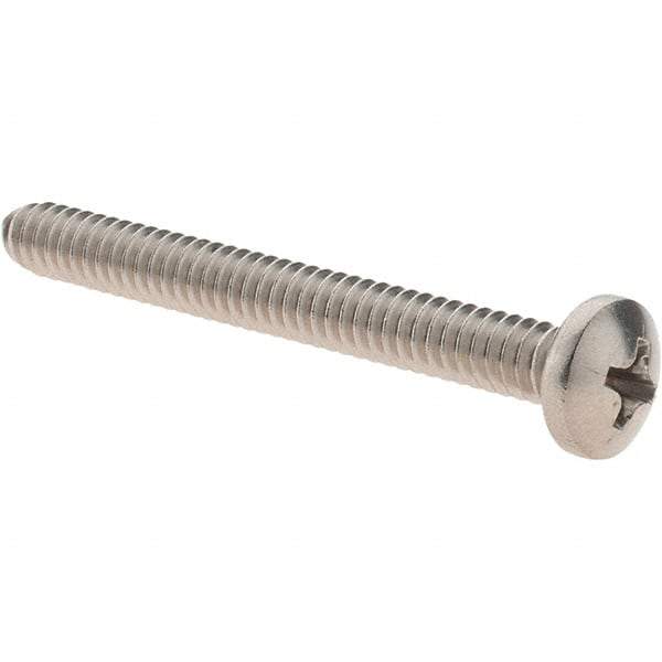 Value Collection - #10-24 UNC, 1-3/4" Length Under Head Phillips Drive Machine Screw - Pan Head, Grade 18-8 Stainless Steel, Uncoated, Without Washer - Apex Tool & Supply